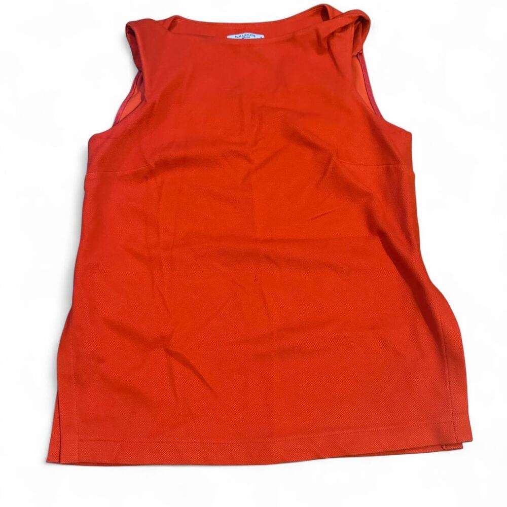 Mm lafleur orange sleeveless top